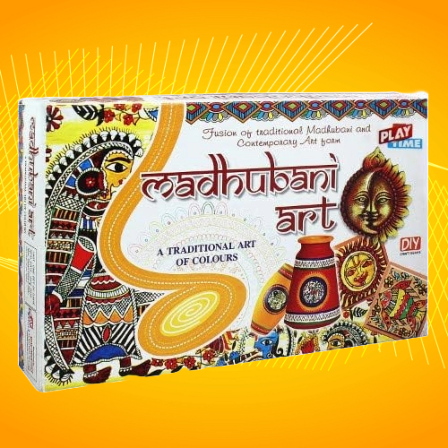 Madhubani Art Game for Kids, Craft Kits, Do it Yourself