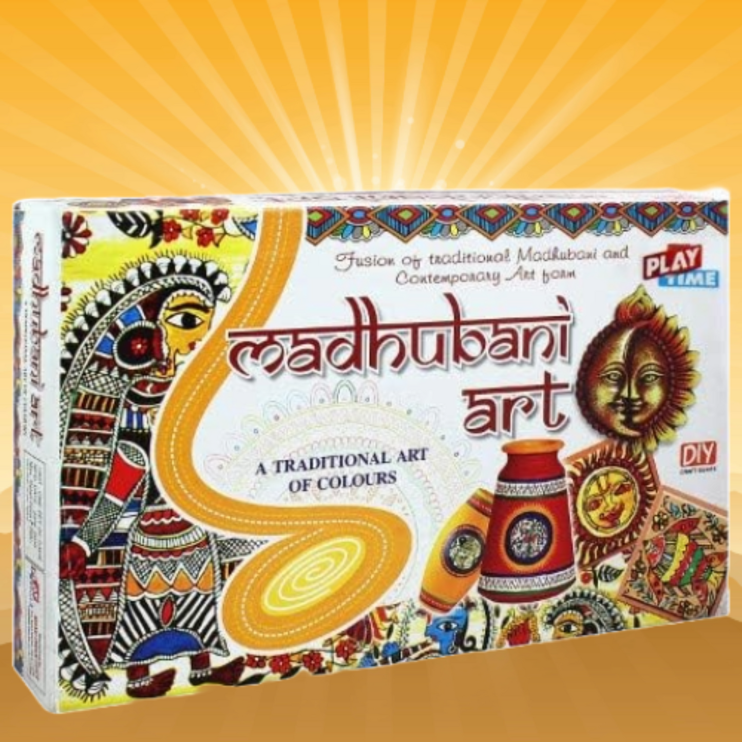 Madhubani Art Game for Kids, Craft Kits, Do it Yourself