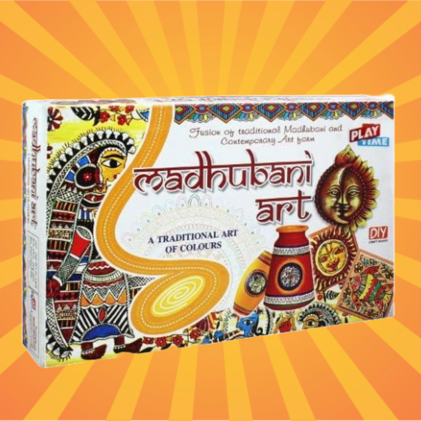 Madhubani Art Game for Kids, Craft Kits, Do it Yourself