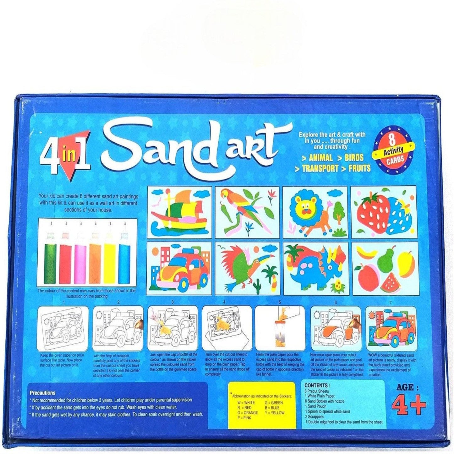 Sand Art Kit, 4 in 1 Sand Art Board Game For Kids