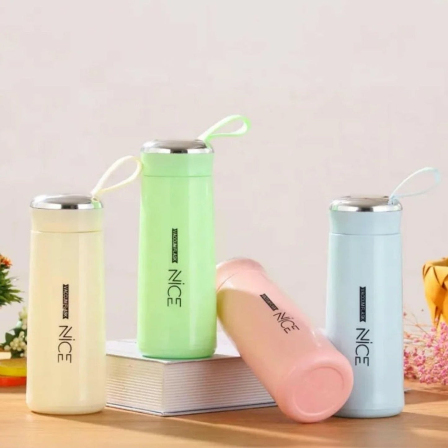Nice Water Bottle 450 ml | Multicolor Glass Bottle