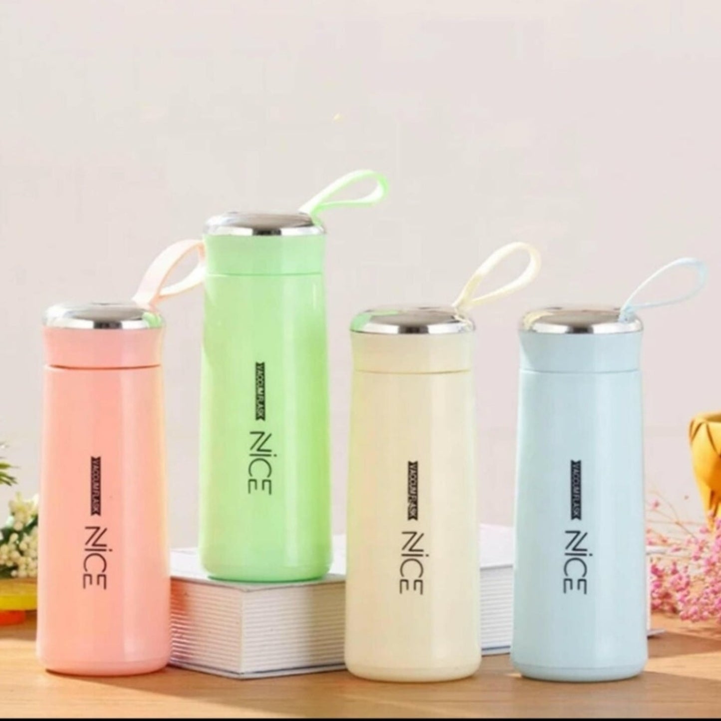 Nice Water Bottle 450 ml | Multicolor Glass Bottle