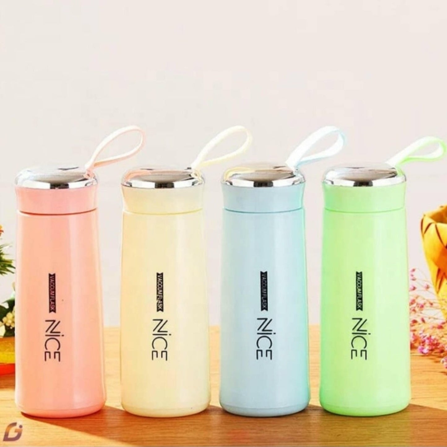 Nice Water Bottle 450 ml | Multicolor Glass Bottle