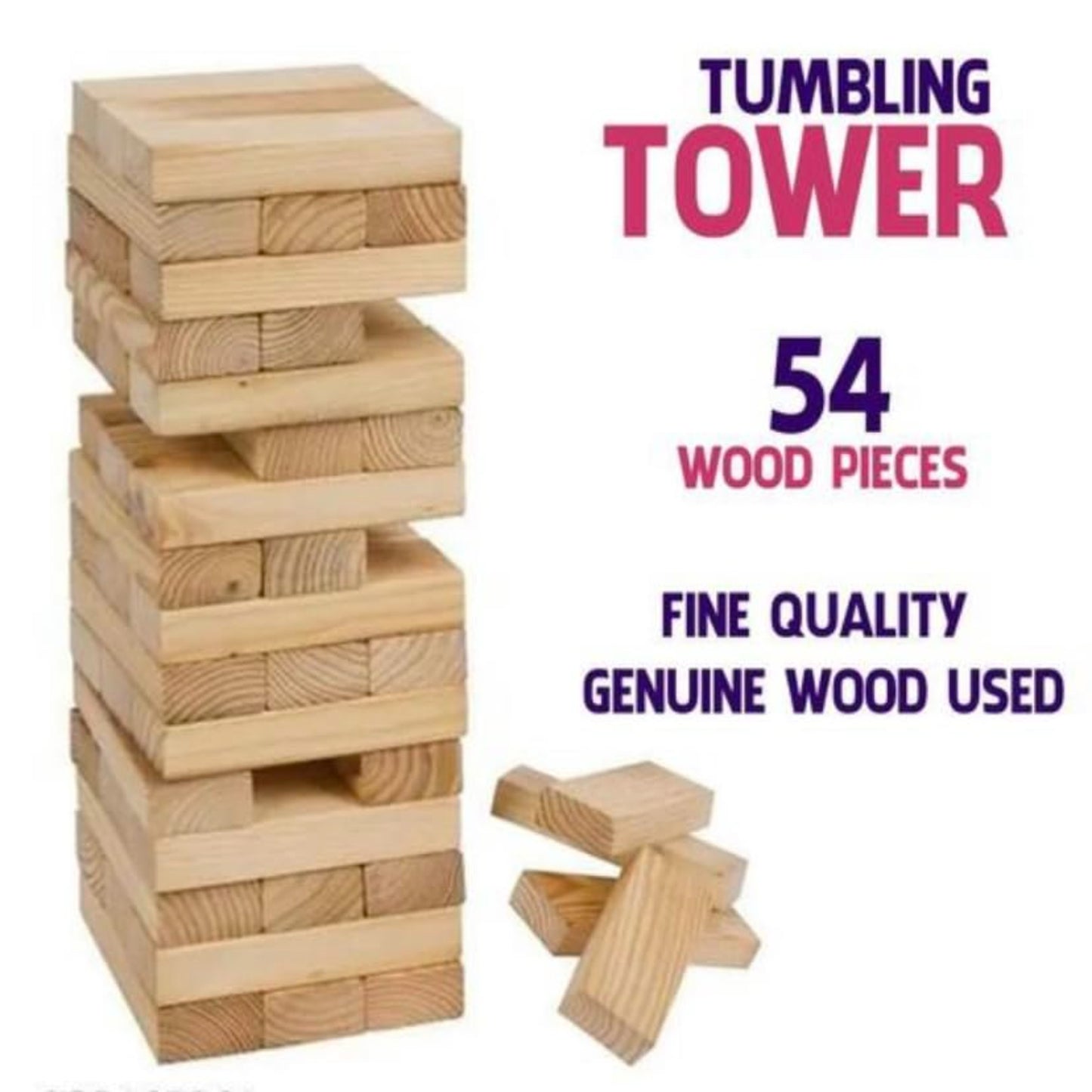 DC Tower Round Tumbling Box Classic Wooden Games