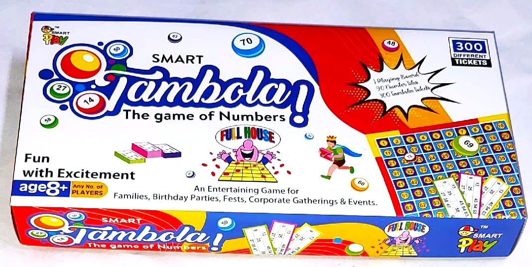 TAMBOLA Medium Smart Board Game with 300 Tickets Party