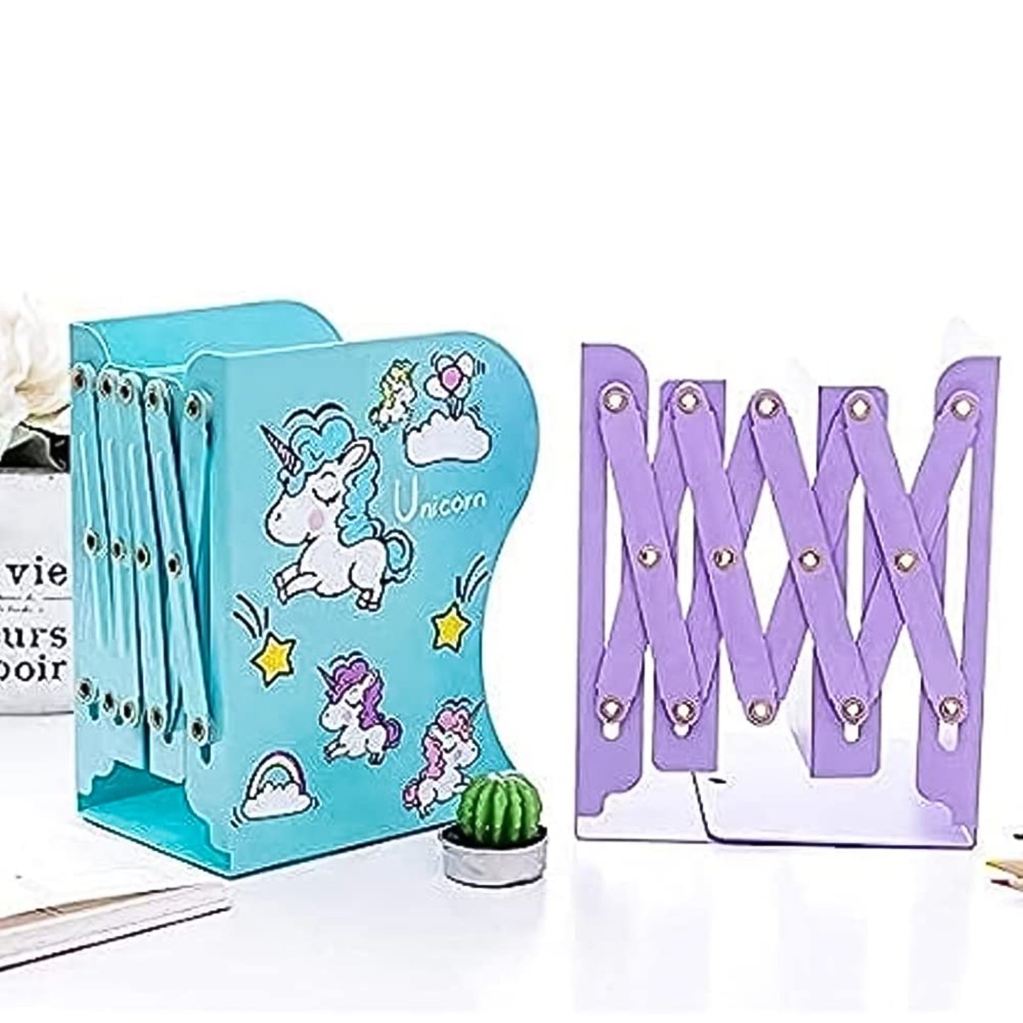 Expandable Bookcase Book Stand/ Book Organizer
