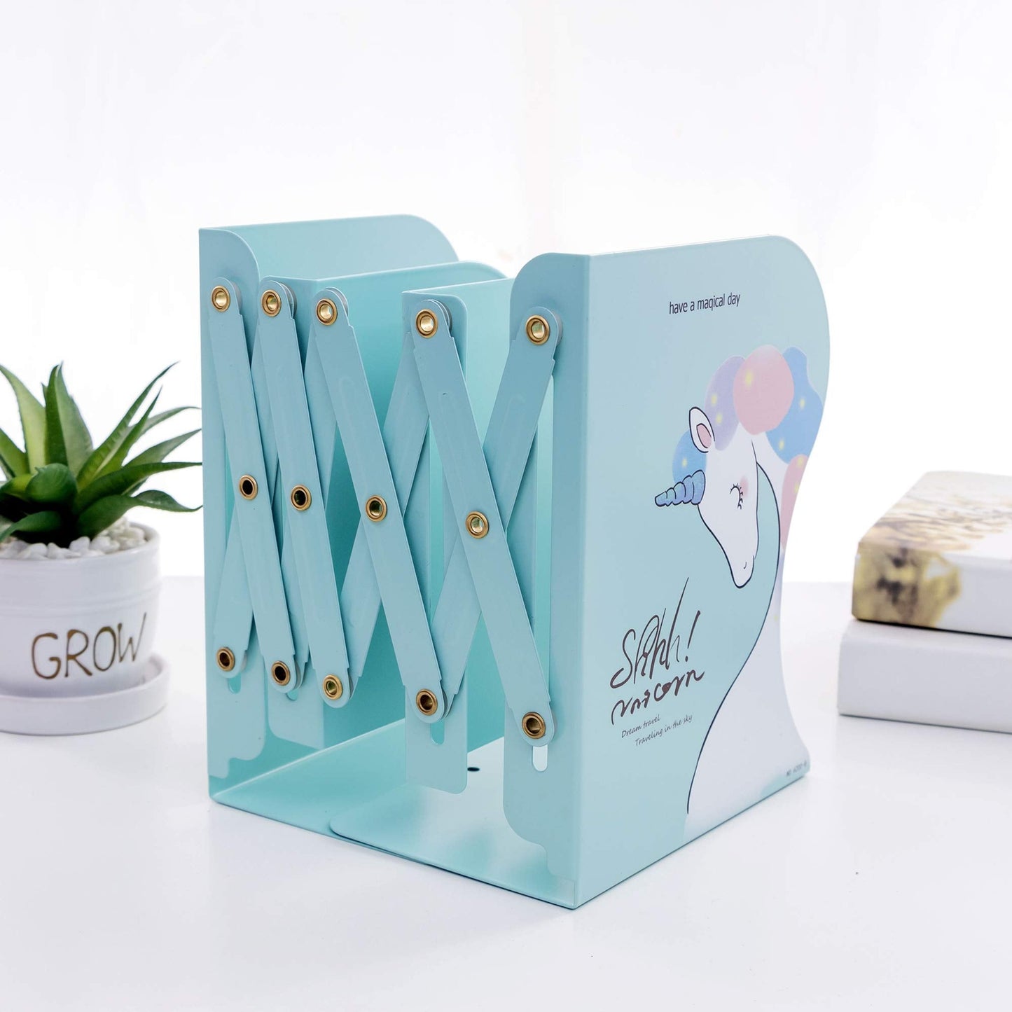 Expandable Bookcase Book Stand/ Book Organizer