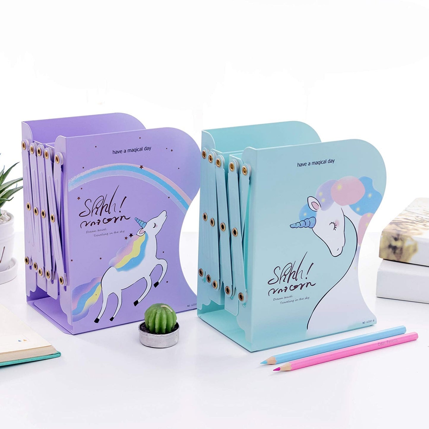 Expandable Bookcase Book Stand/ Book Organizer