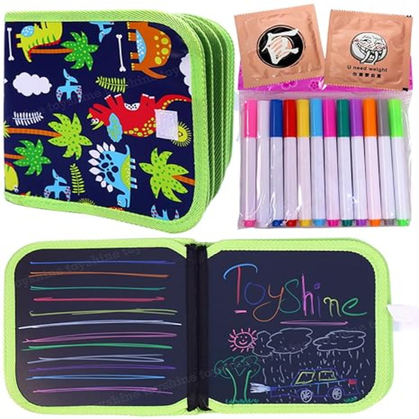 Reusable & Erasable Magic Sketch Book with Sketch Pens