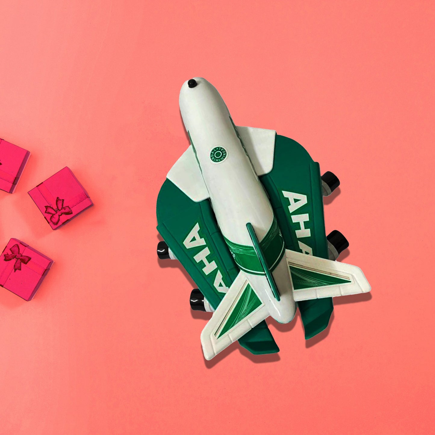 Aha Airplane | Pull Back Toy for Kids Friction Powered Toy