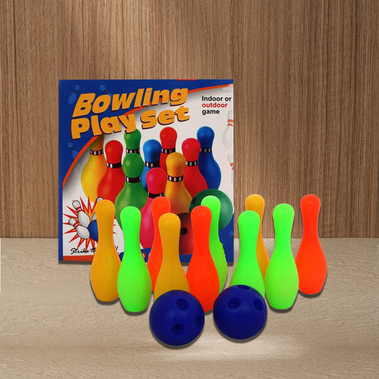 Plastic Bowling Set Game with 10 bottles & 2 balls