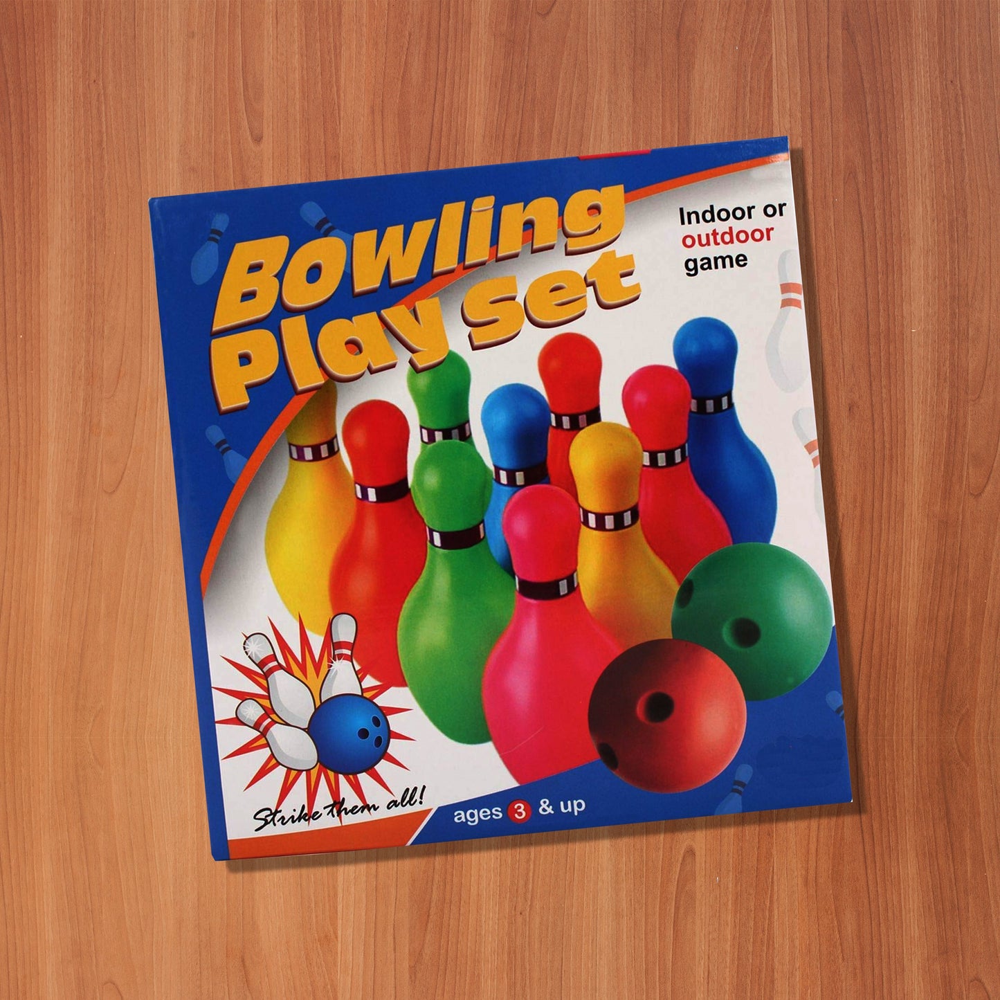 Plastic Bowling Set Game with 10 bottles & 2 balls