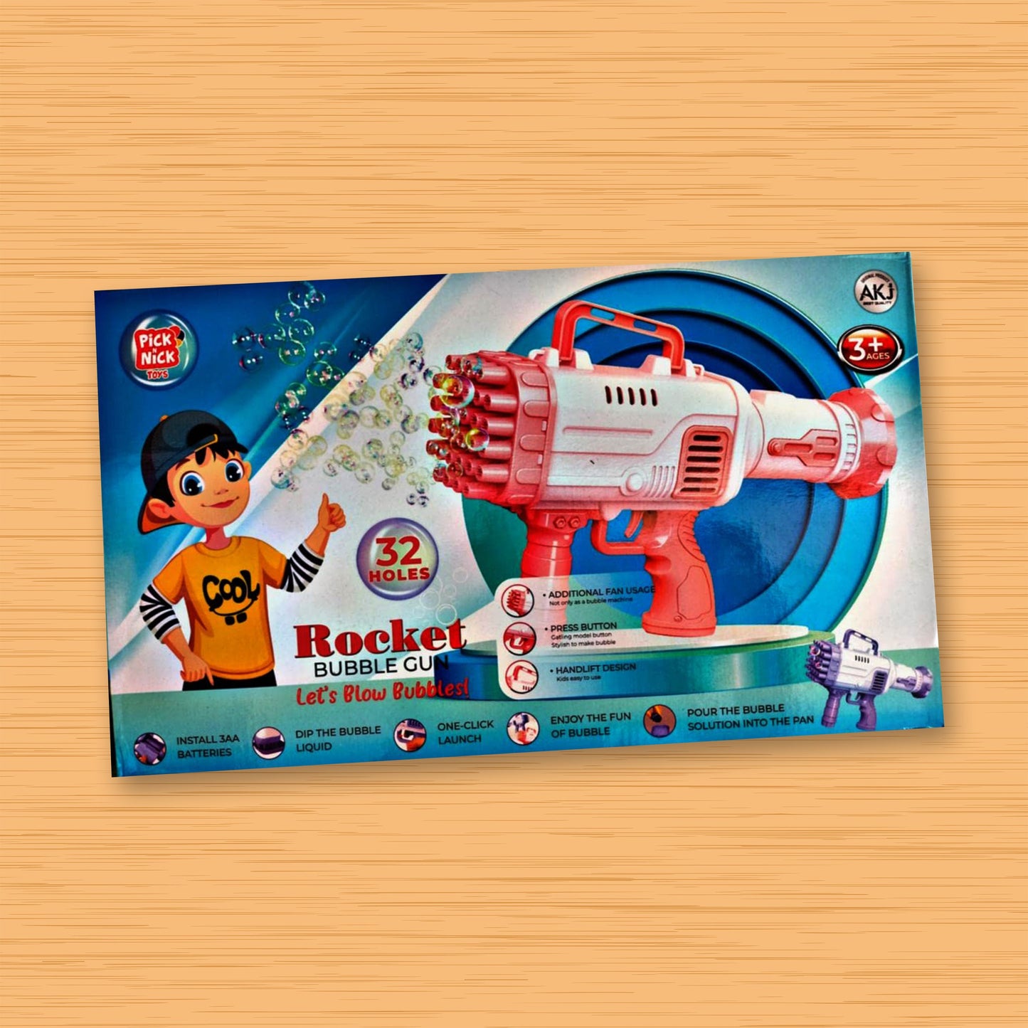 Bubble Maker for Kids with Bubble Solution