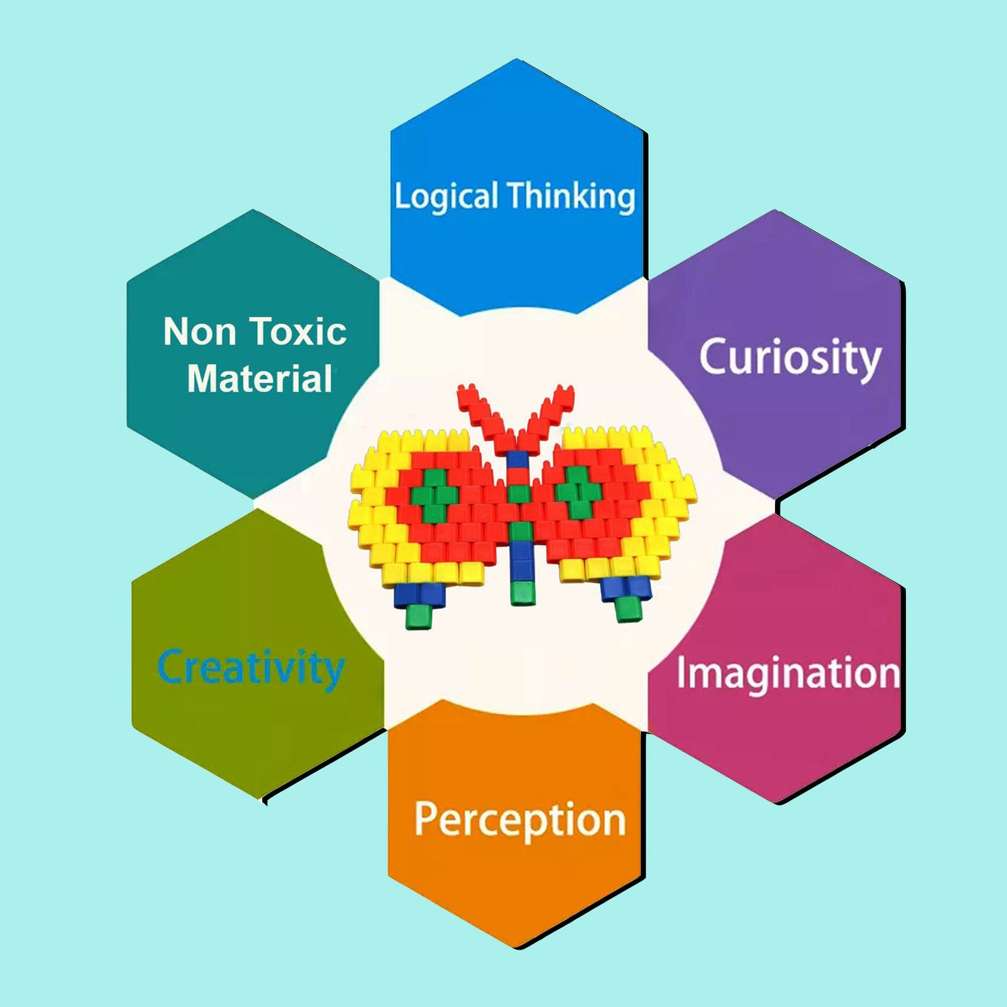 Educational Bullet Blocks - Multicolor