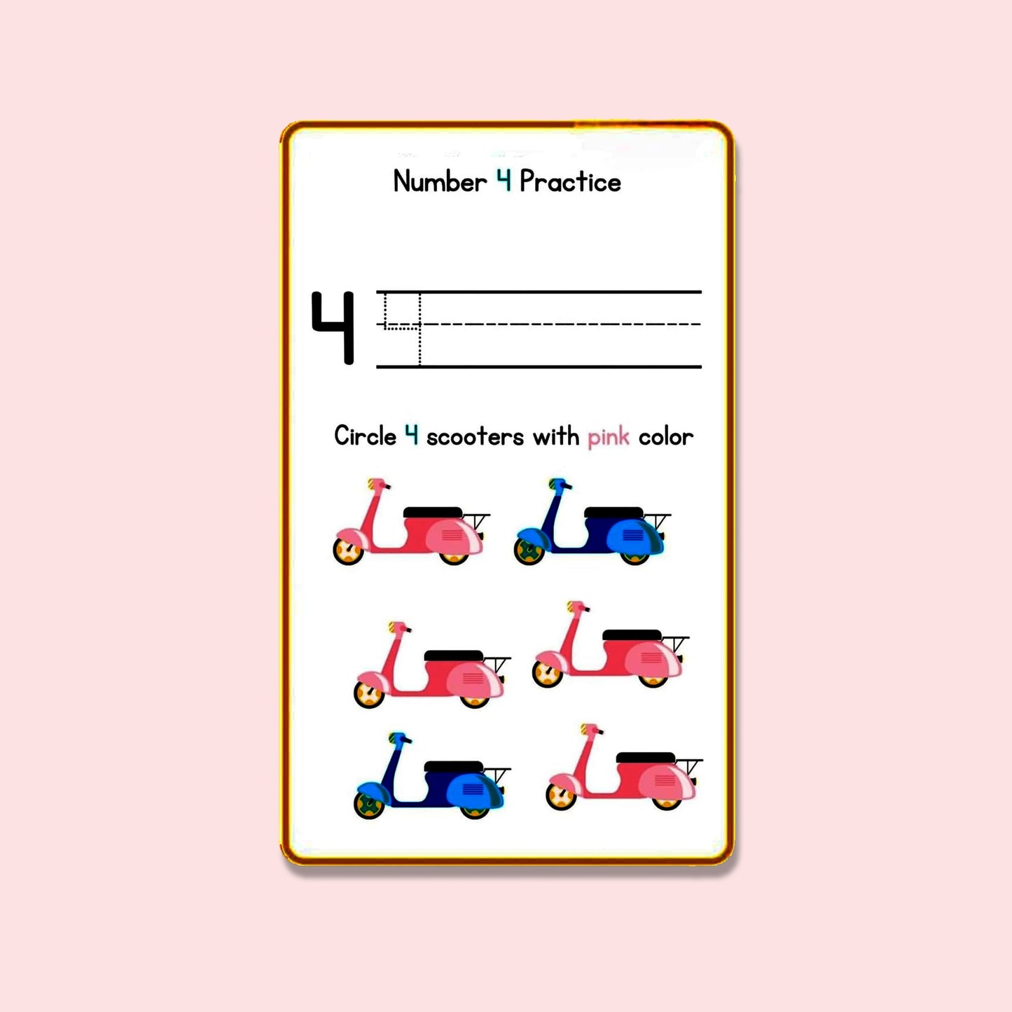 Write & Wipe Activity Card, Flash Cards