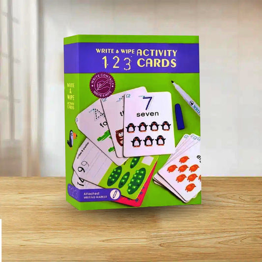 Write & Wipe Activity Card, Flash Cards