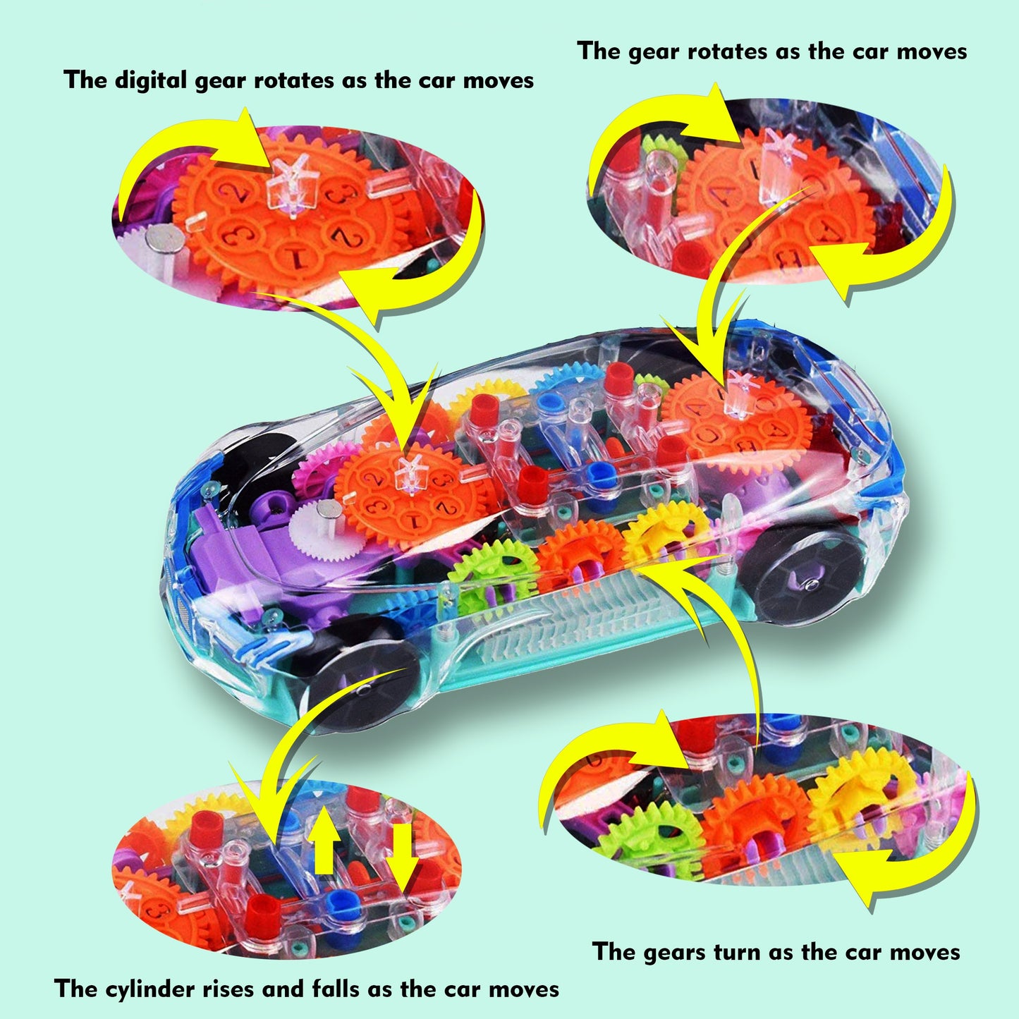 Concept Car | Electronic Transparent Car Toy