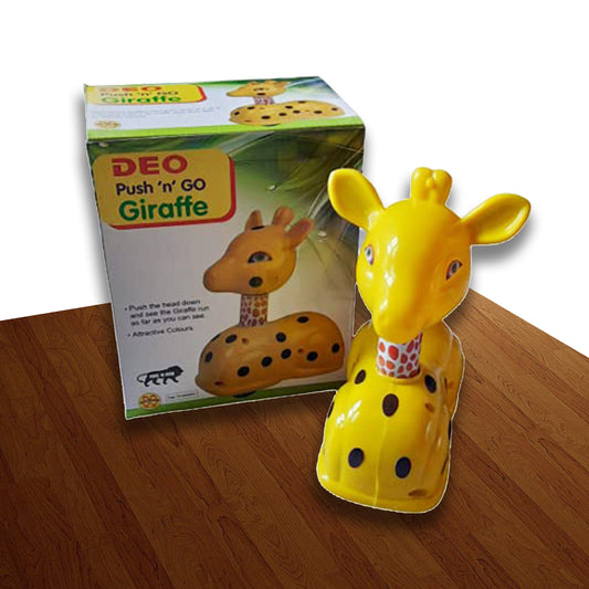 Yellow DEO Push and Go Giraffe Plastic Toy