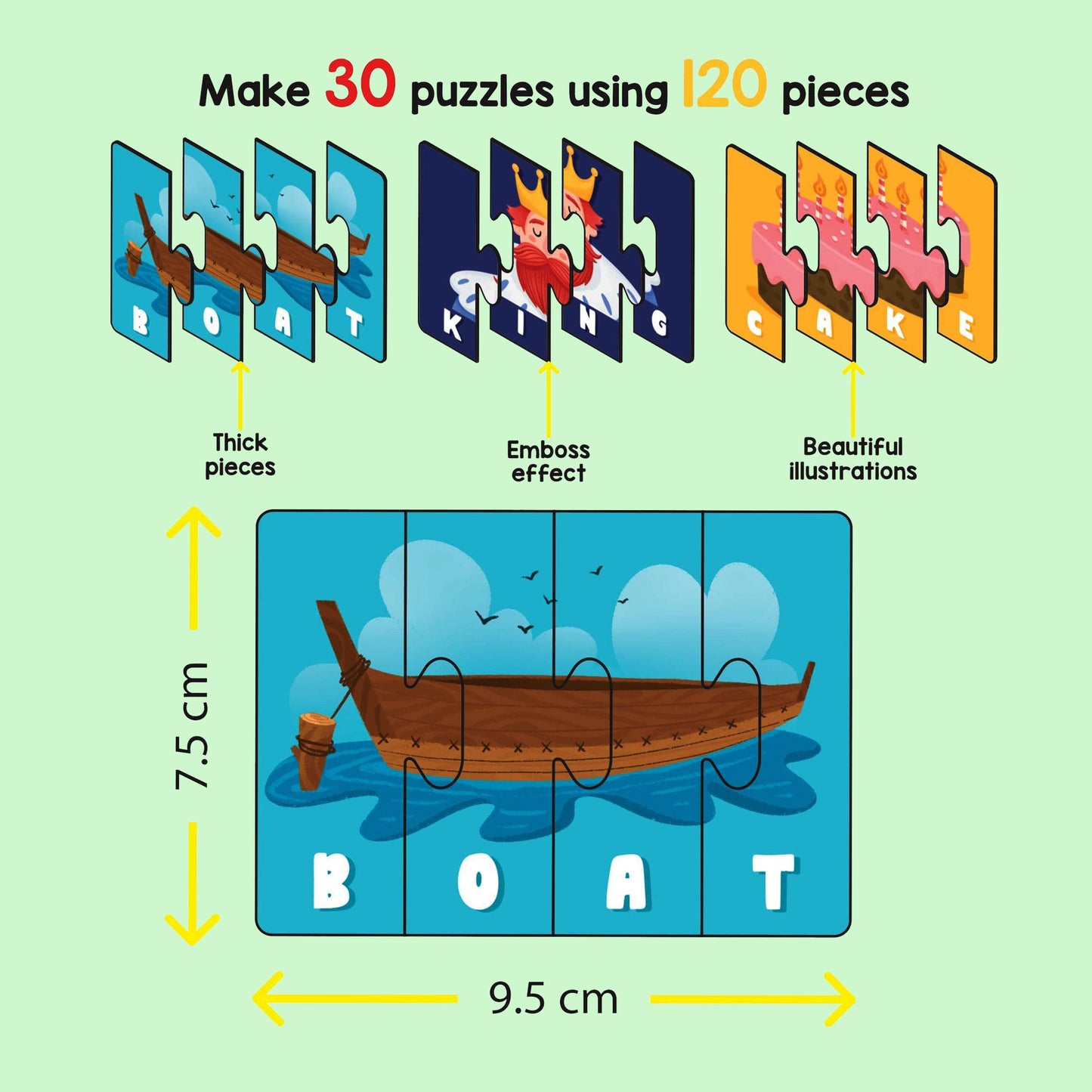 Learning Puzzle - Learn to Spell 50 Four Letter Words