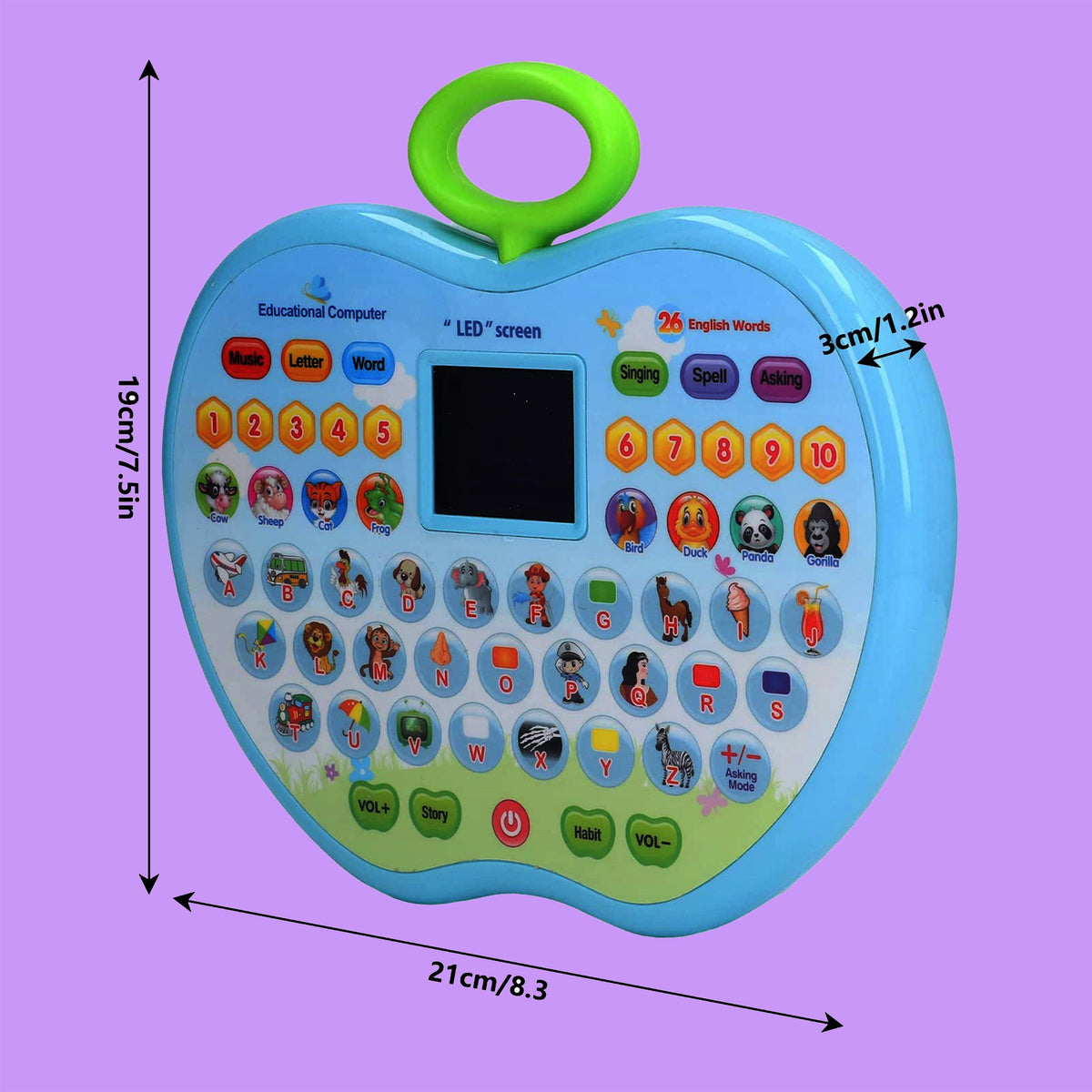 Toy Apple Computer Apple Educational Computer | Laptop Toy – Sarvda