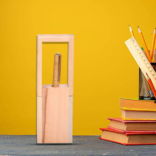 Min Qty:6 | Sandalwood Pen with Wooden Stand Pen Holder.
