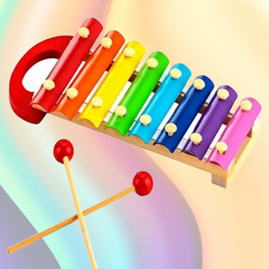 Toddler's Wooden Xylophone Musical Toy with 2 Sticks