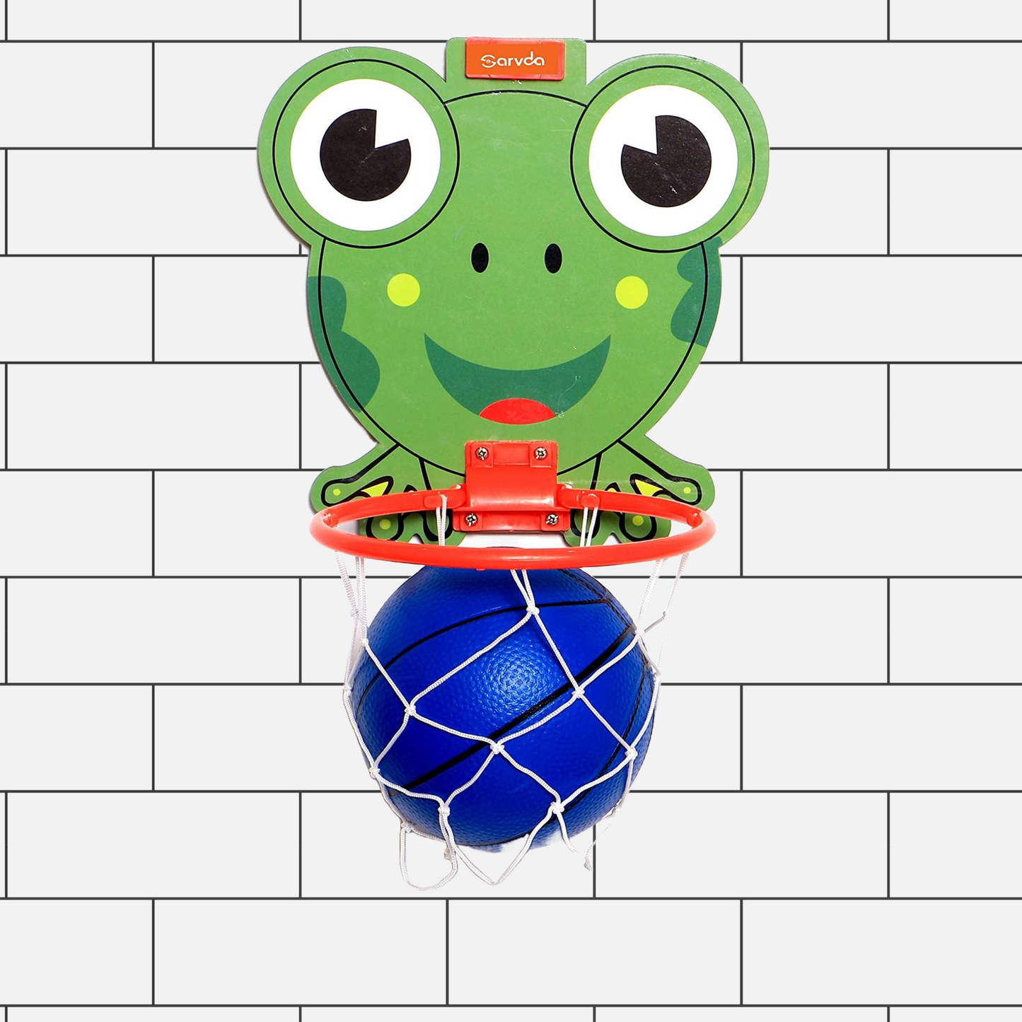 Sarvda Frog Basketball Portable Set with Hanging Board Ball net