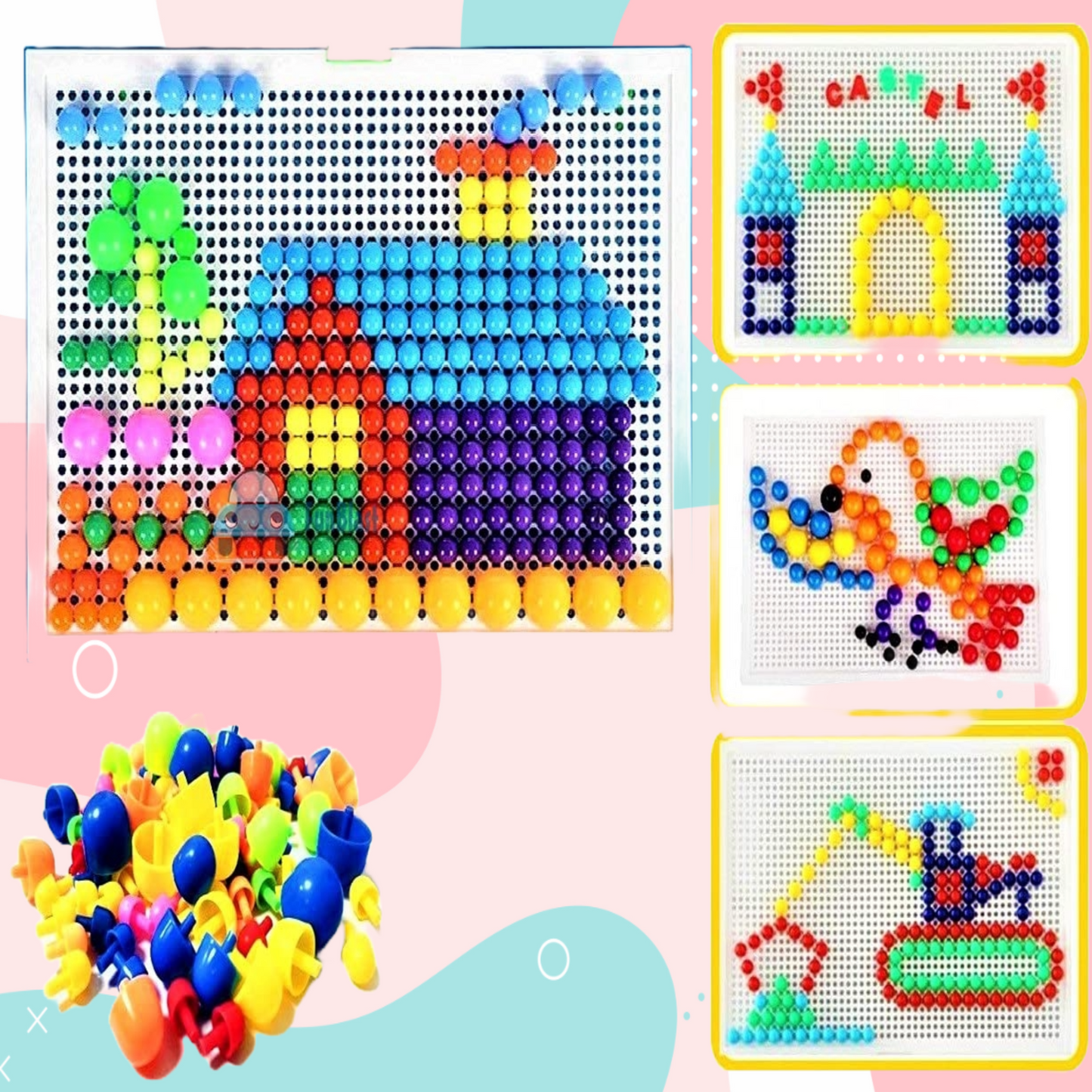 Magic Kit(Mushroom Nail Platter Jigsaw Puzzle Mix Color)