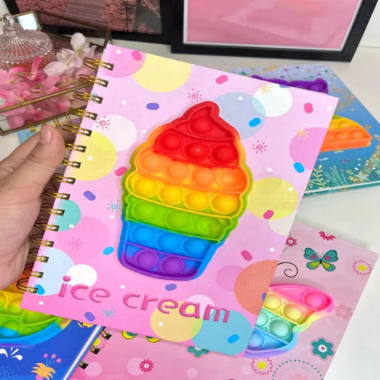Min Qty:2 | Half Popit Dairy B5 Ruled 160 Pages(Multicolor)
