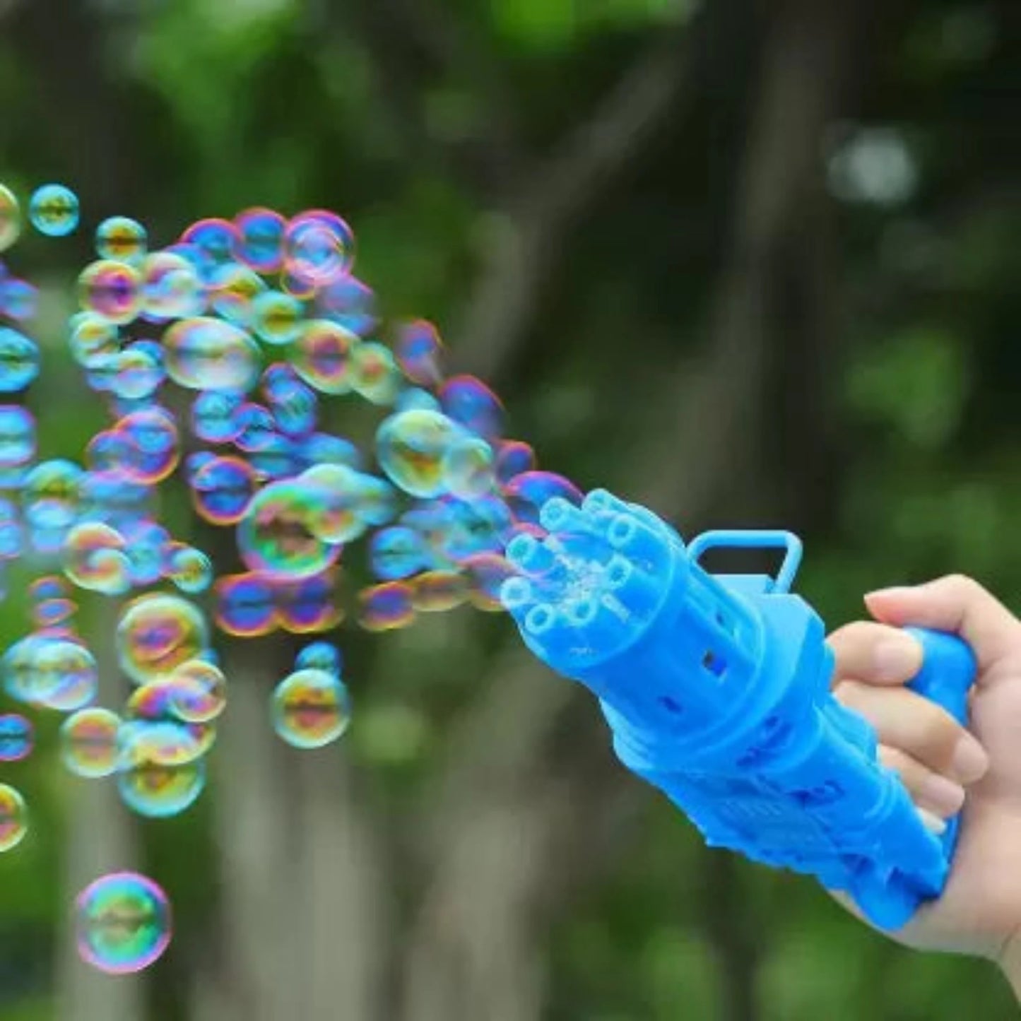 Min Qty:4 | Mini Gatling Electric Bubble Gun (Fun Games For Kids)